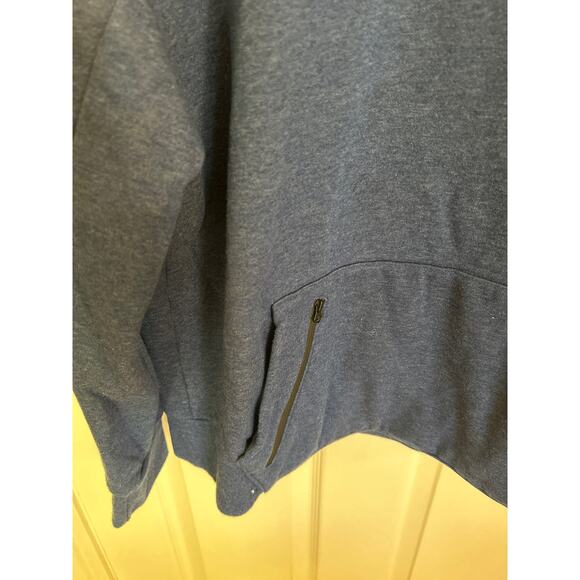 Russell Athletic Sweatshirt Mens Large Blue Fleece Hoodie Made In USA e2 - Picture 2 of 3